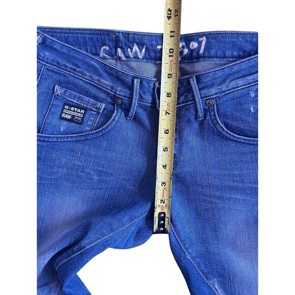 G-STAR Originals Raw 3301 Jeans Breaker Tapered Low Rise Twisted Seams 28 x 32 - Picture 13 of 14